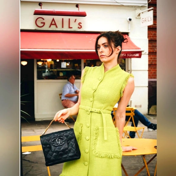 Auth💞 Vintage Quilted Chanel  Chain Handbag In Black - Picture 3 of 16